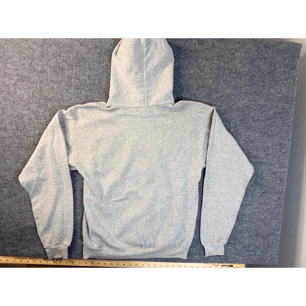 Hanes Indiana University IU Hoodie Men MED Gray Cotton Blend Pullover Sweatshirt